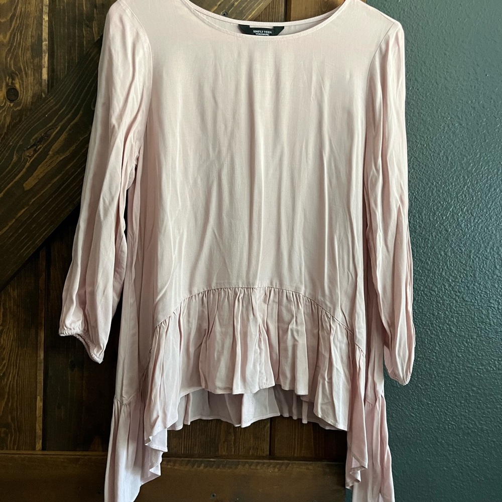 Simply Vera Vera Wang Pink Women's Top